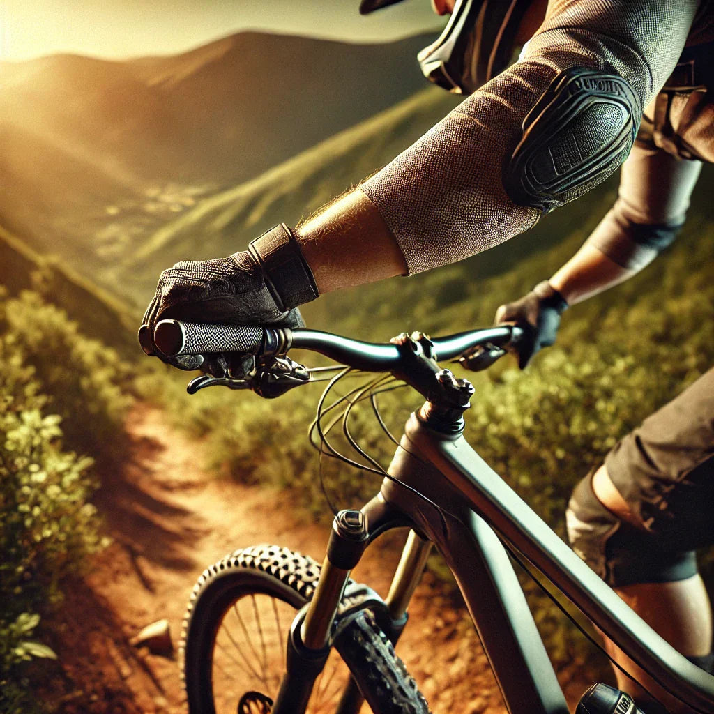 Manopole Bici MTB Con Smorzamento In Gel – Ergonomico In Silicone E Alluminio – Per Mountain Bike E BMX – 125 Mm