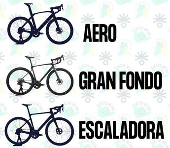 ¿En qué se diferencian una bicicleta Aero, una Escaladora y una Gran Fondo?